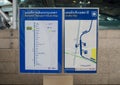 Bangkok transport Route map and Locality map of Metropolitan Rapid Transit MRT underground train.